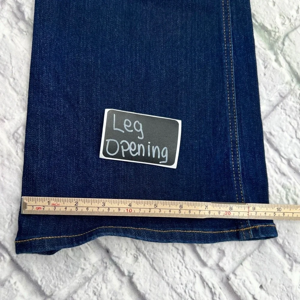 Old Navy Womens High Rise Wow Flare Jeans Dark Wash Blue Size 6 Denim Pants